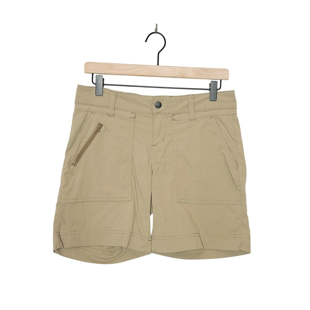 Prana Womens Casual Outdoor Hiking Utility Shorts Tan 6